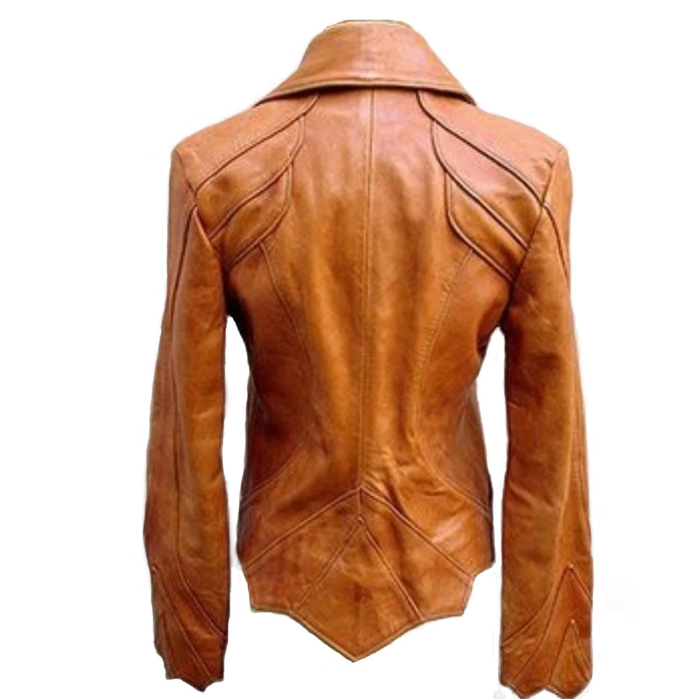 1960s Classic Vintage American Style Jacket For Womens – Leather