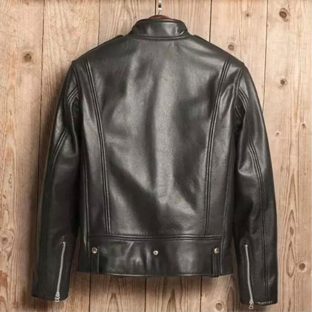ジャケット・アウター vintage leather double tailored jacket Vintage Leather jacket Double , Navy Blazer, Emblem, Patch
