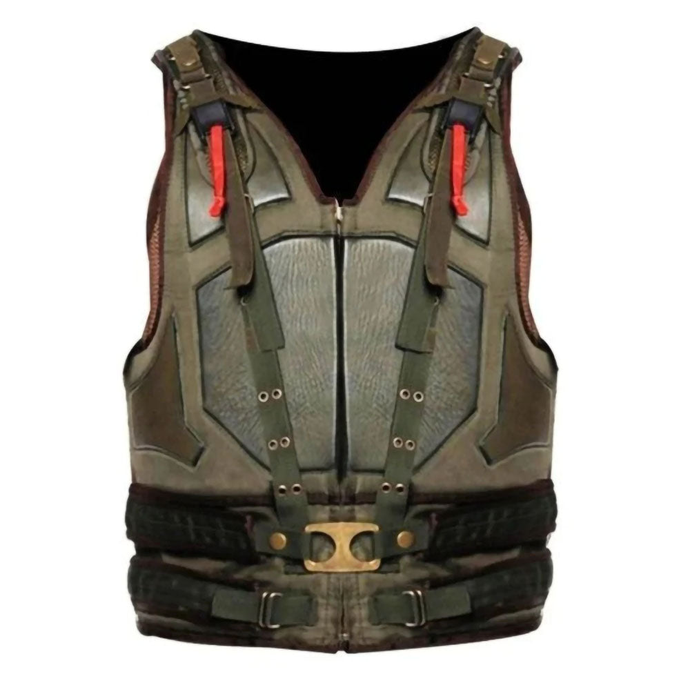 Men's Bulletproof Style Leather Vest - Yellow
