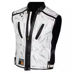 Star Movie Style Costume White Leather Vest Mens