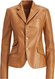 Womens-Tan-Blazer-Coat