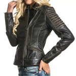 Cropped-Style-Vintage-Distressed-Black-Leather-Jacket-For-Womens