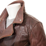 Brown Leather Coat Long Leather Vintage Jacket For Men's