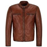 Mens-Brown-Biker-Leather-Jacket